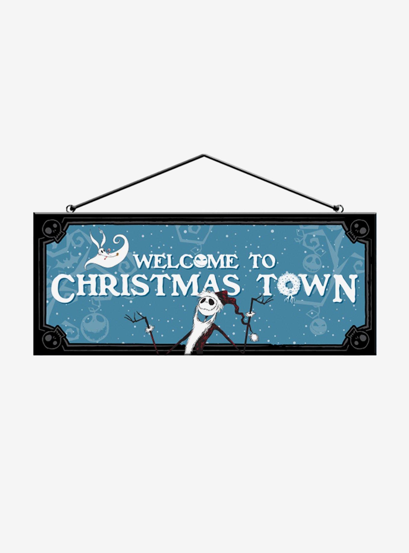 The Nightmare Before Christmas Welcome Reversible Door Sign, , alternate