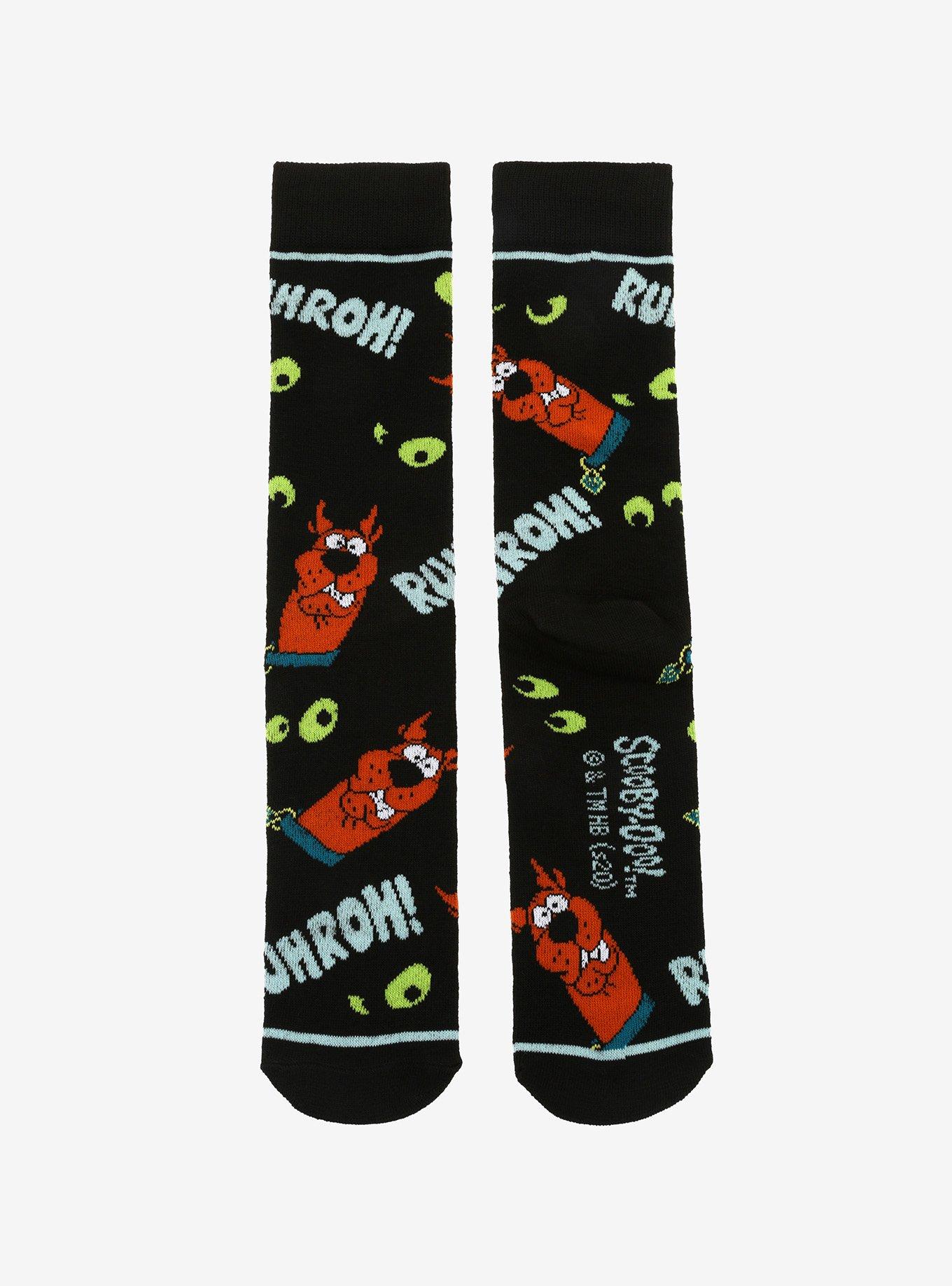 Scooby-Doo Ruh-Roh Crew Socks, , alternate
