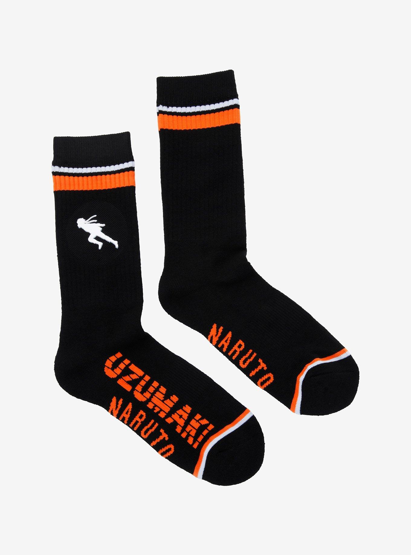 Naruto Shippuden Naruto Running Crew Socks, , alternate