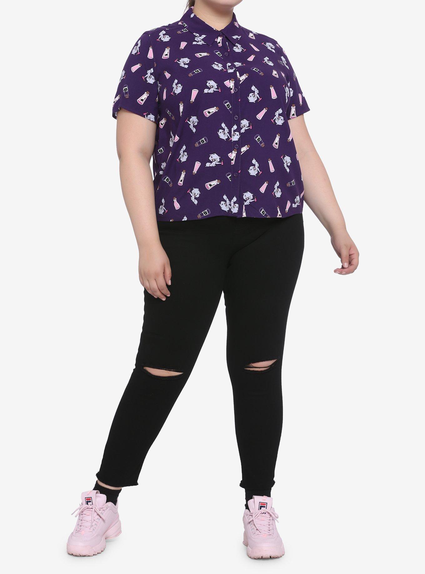 Disney The Emperor's New Groove Yzma & Potions Woven Button-Up Plus Size, MULTI, alternate
