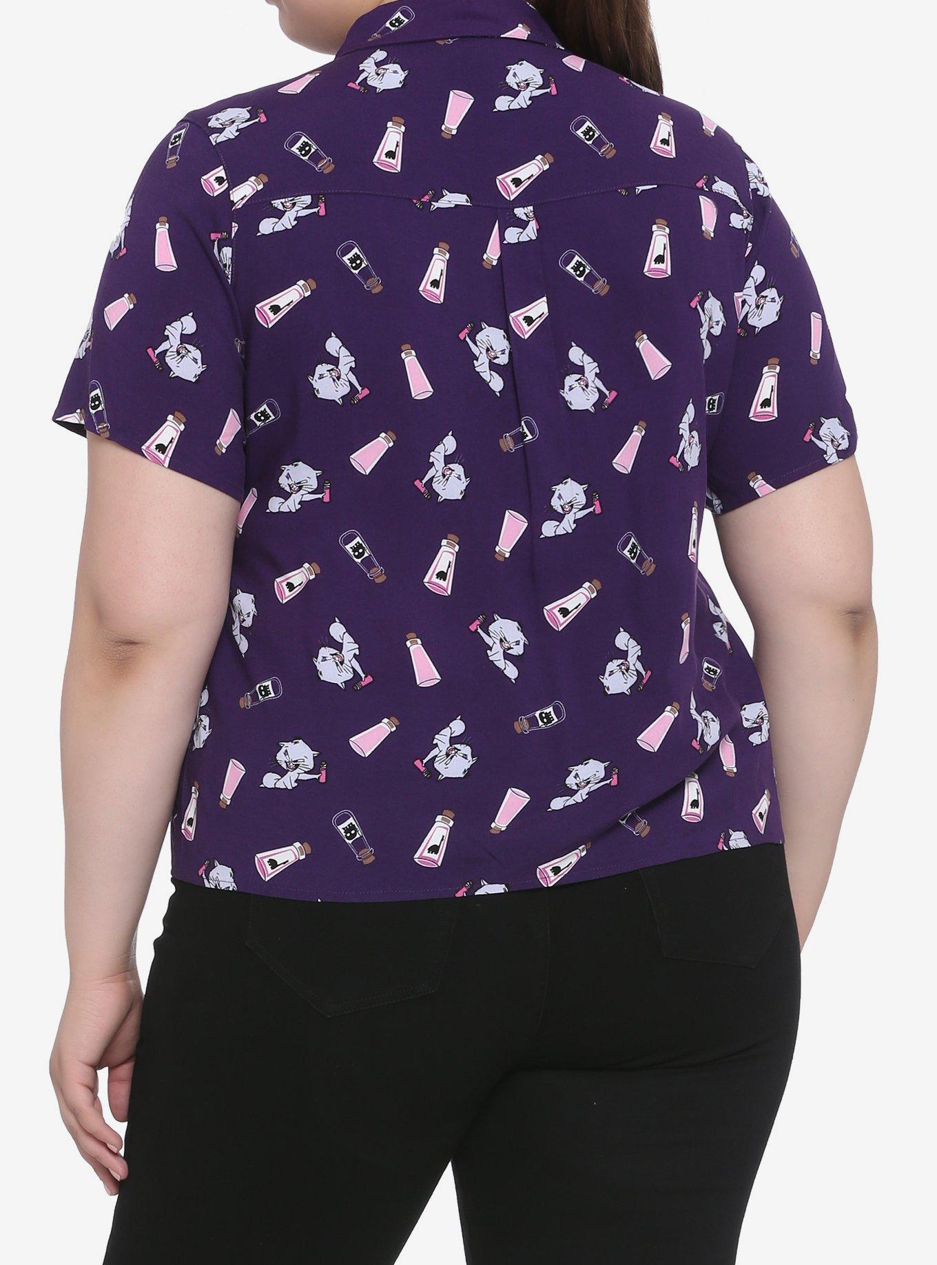 Disney The Emperor's New Groove Yzma & Potions Woven Button-Up Plus Size, MULTI, alternate