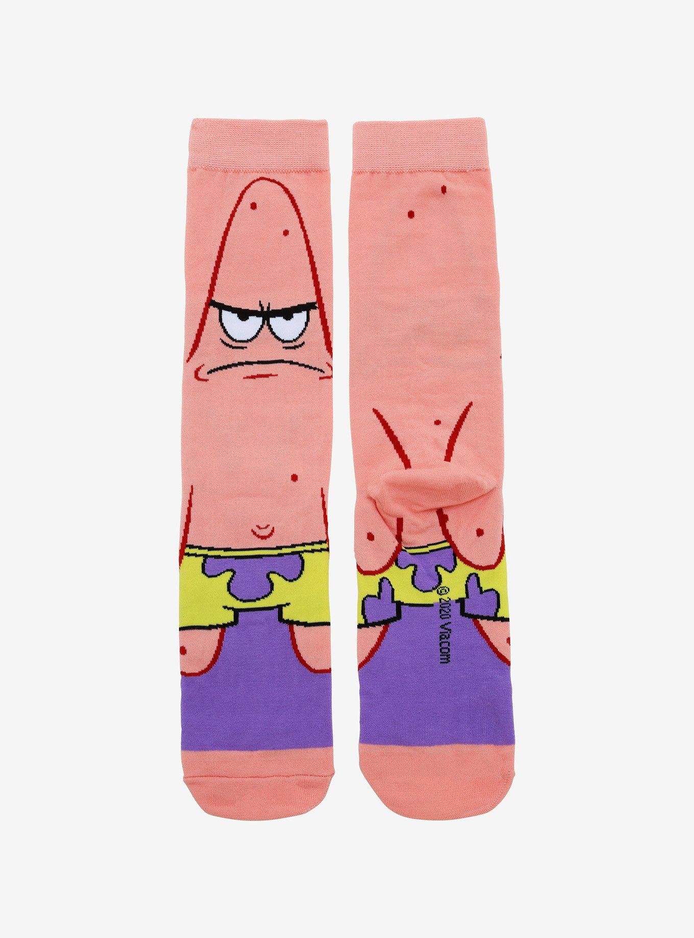 SpongeBob SquarePants Mad Patrick Crew Socks, , alternate