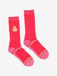 Animal Crossing Pink Isabella Crew Socks, , alternate