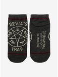 Supernatural Devil's Trap No-Show Socks, , alternate