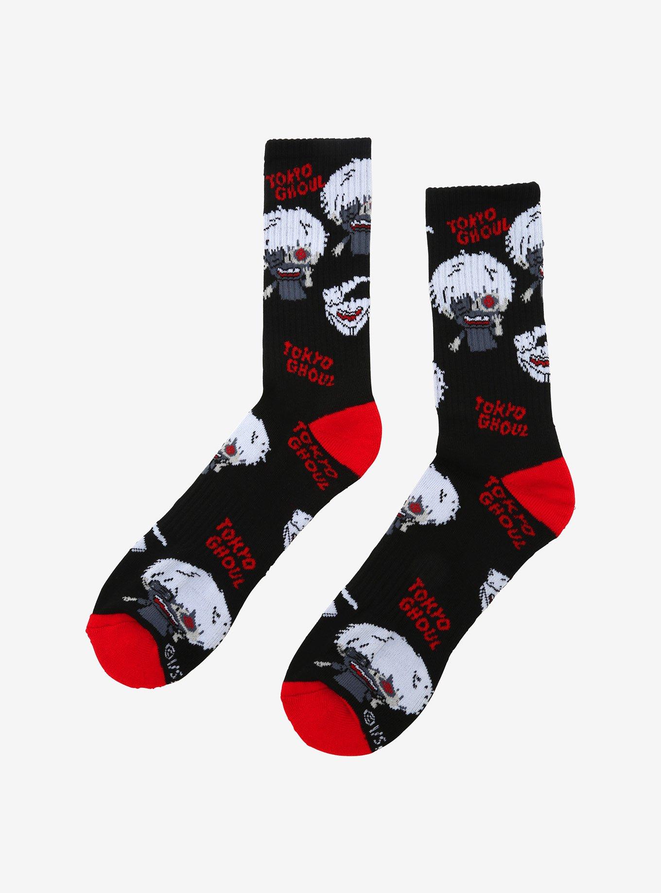 Tokyo Ghoul Chibi Ken Kaneki Crew Socks, , alternate