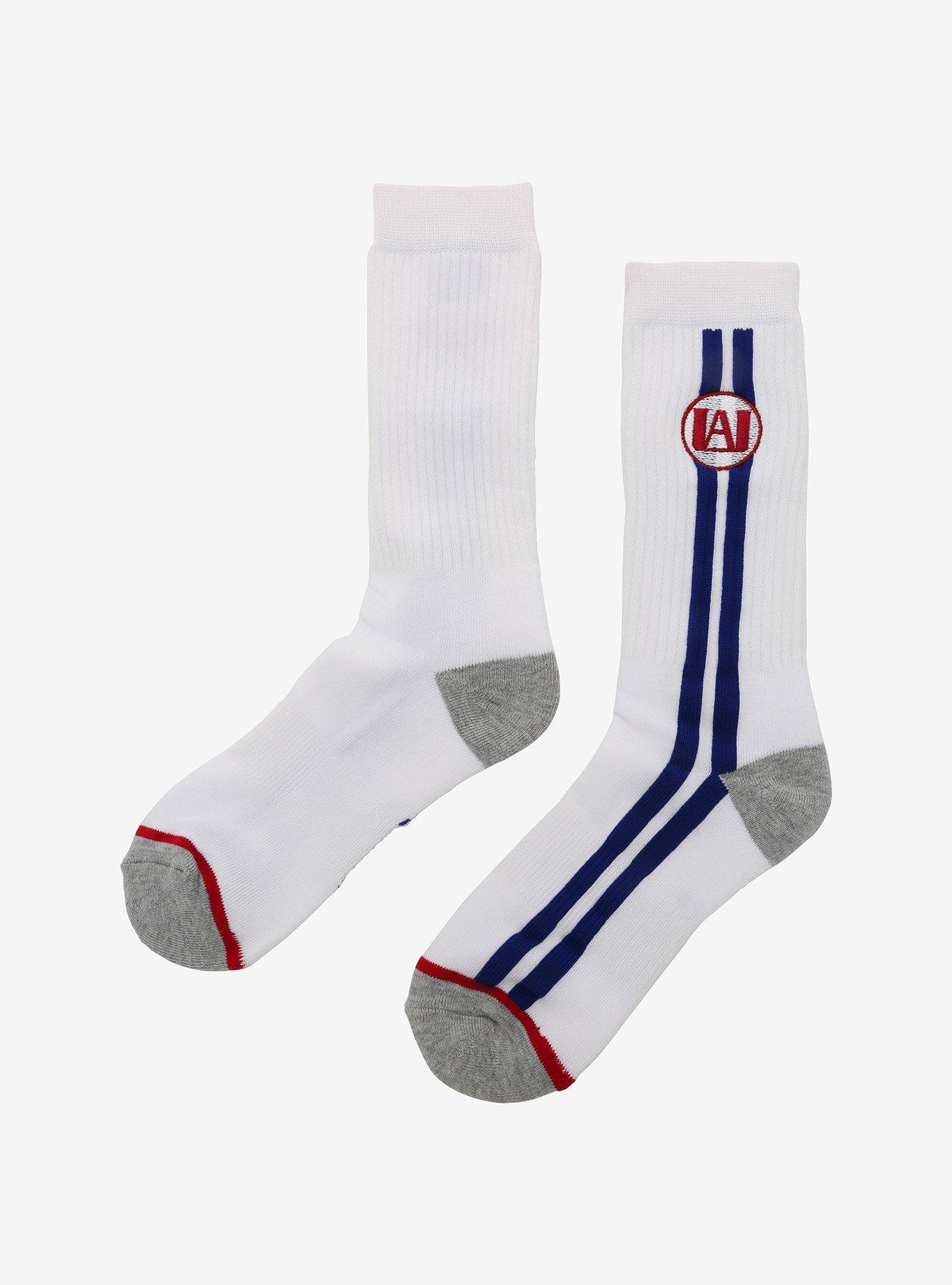 My Hero Academia U.A. Stripe Crew Socks, , alternate