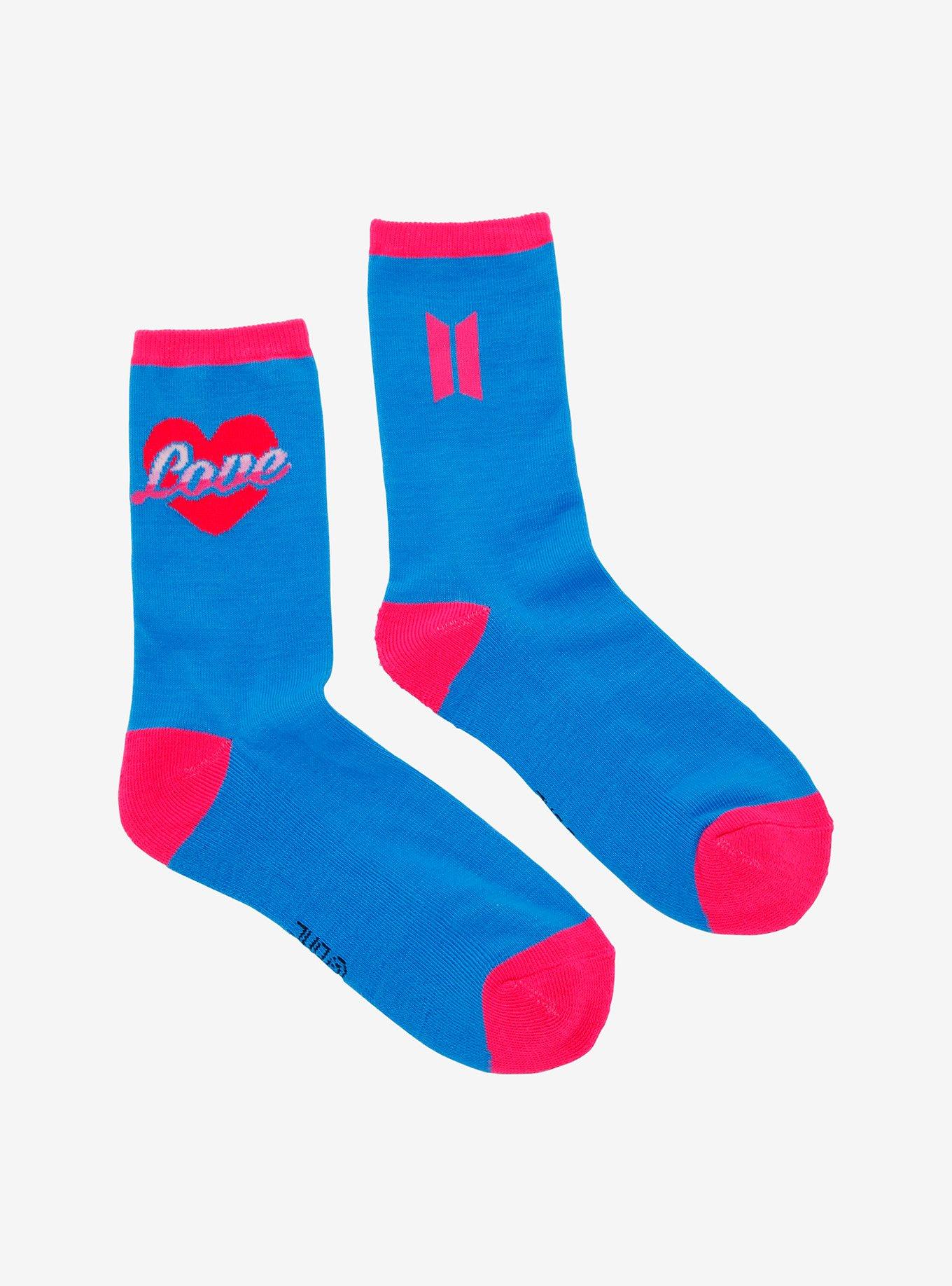 BTS Boy With Luv Crew Socks, , alternate