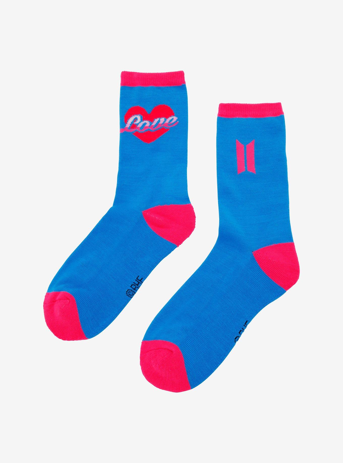 BTS Boy With Luv Crew Socks, , alternate
