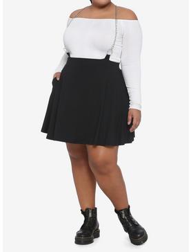O-Ring Chain Suspender Skirt Plus Size, , hi-res