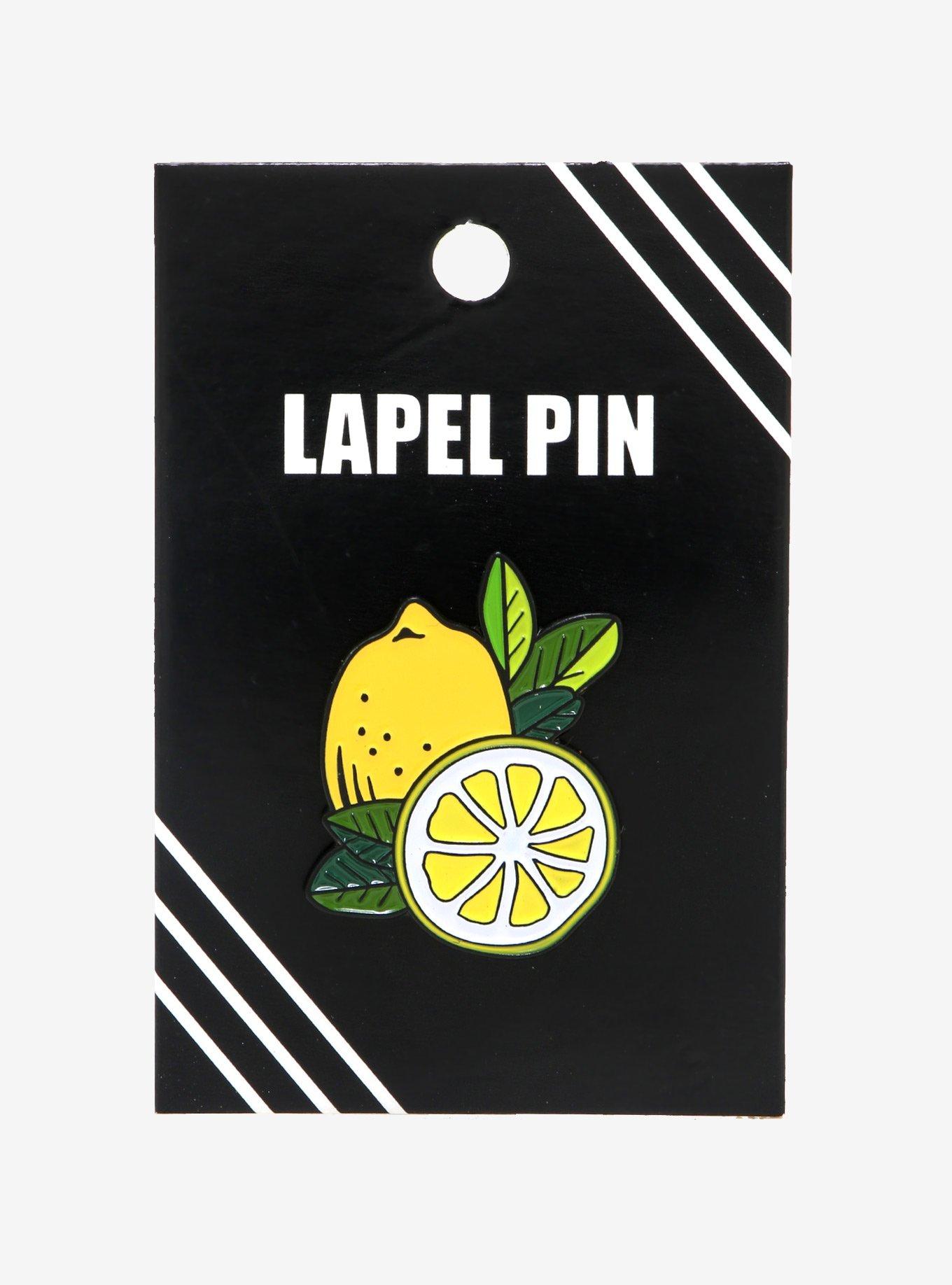 Lemon Enamel Pin, , alternate