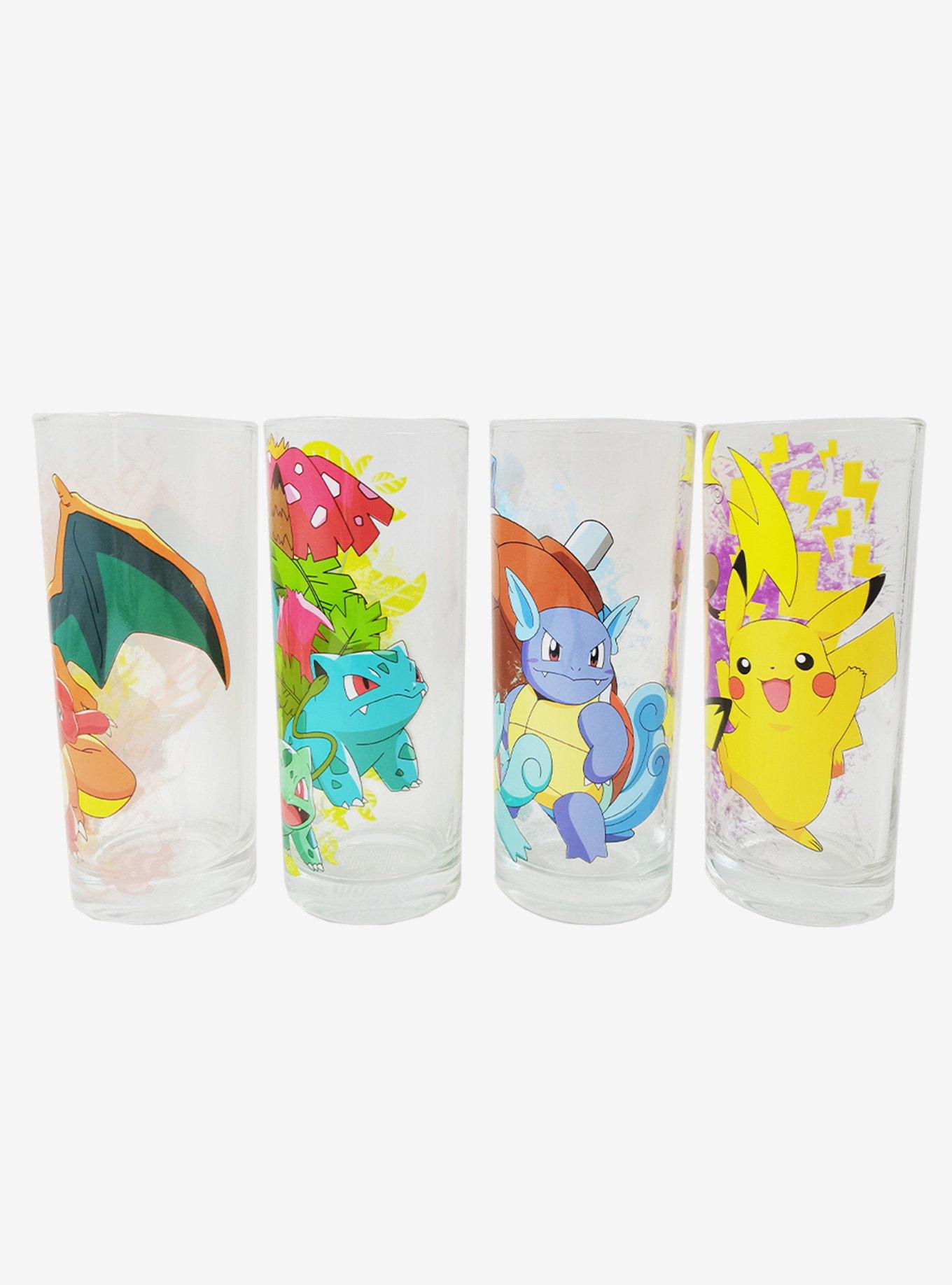 Pokemon Starter Gradients 16 oz. Pint Glass Set - 4-Pack