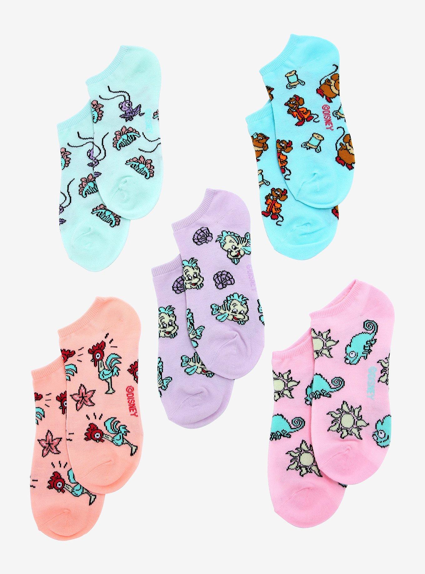 Disney Princess Animal Sidekicks Ankle Sock Pack - BoxLunch Exclusive, , alternate