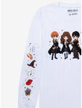 Harry Potter Chibi Characters Women's Long Sleeve T-Shirt - BoxLunch Exclusive, TAN/BEIGE, alternate
