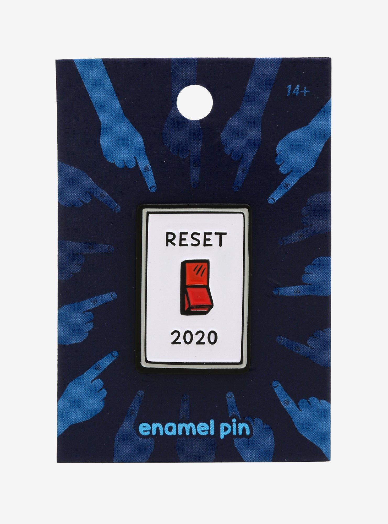 Reset 2020 Enamel Pin, , alternate
