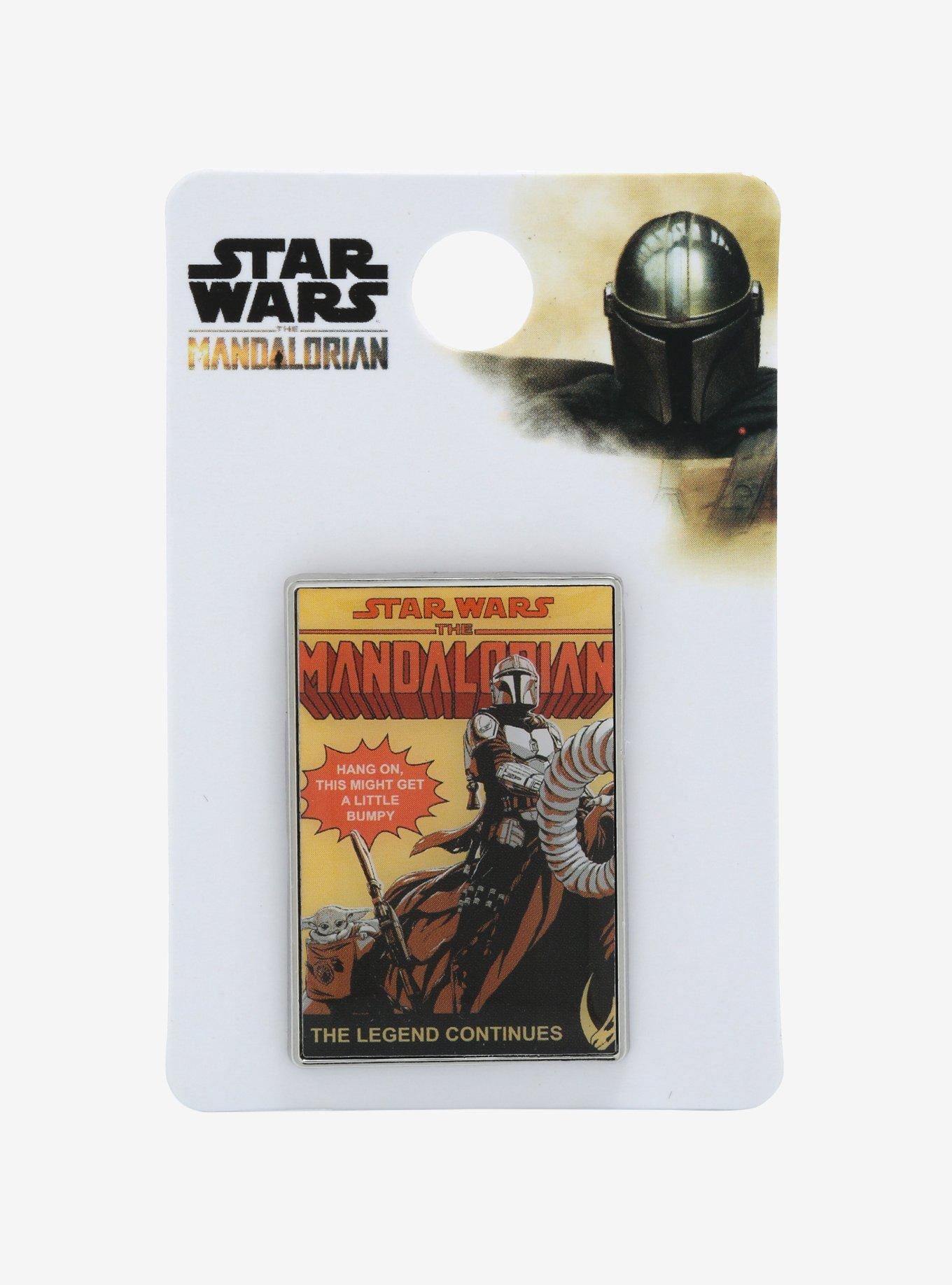 Star Wars The Mandalorian Comic Book Cover Enamel Pin, , alternate