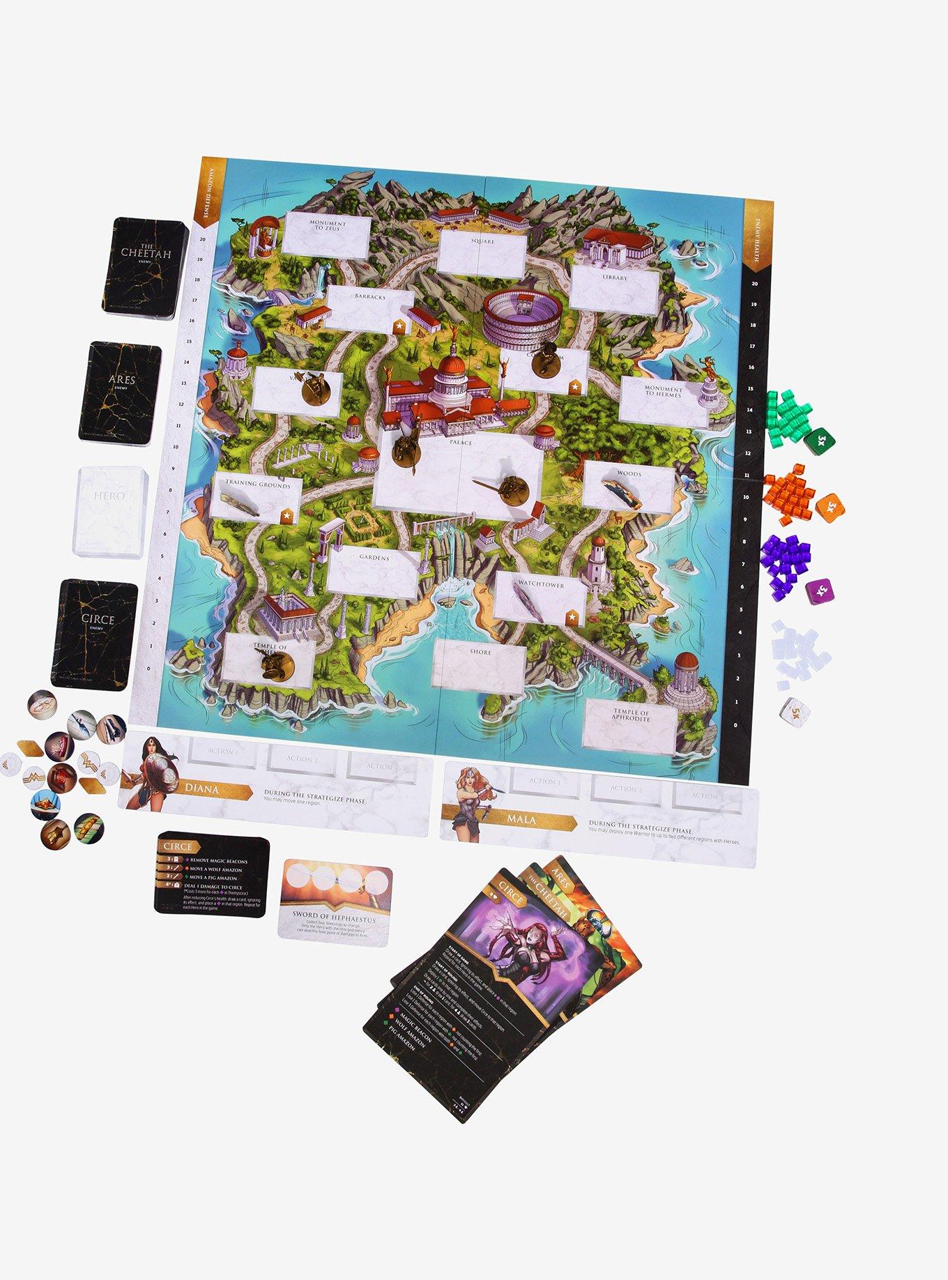 DC Comics Wonder Woman: Challenge of the Amazons Board Game, , alternate