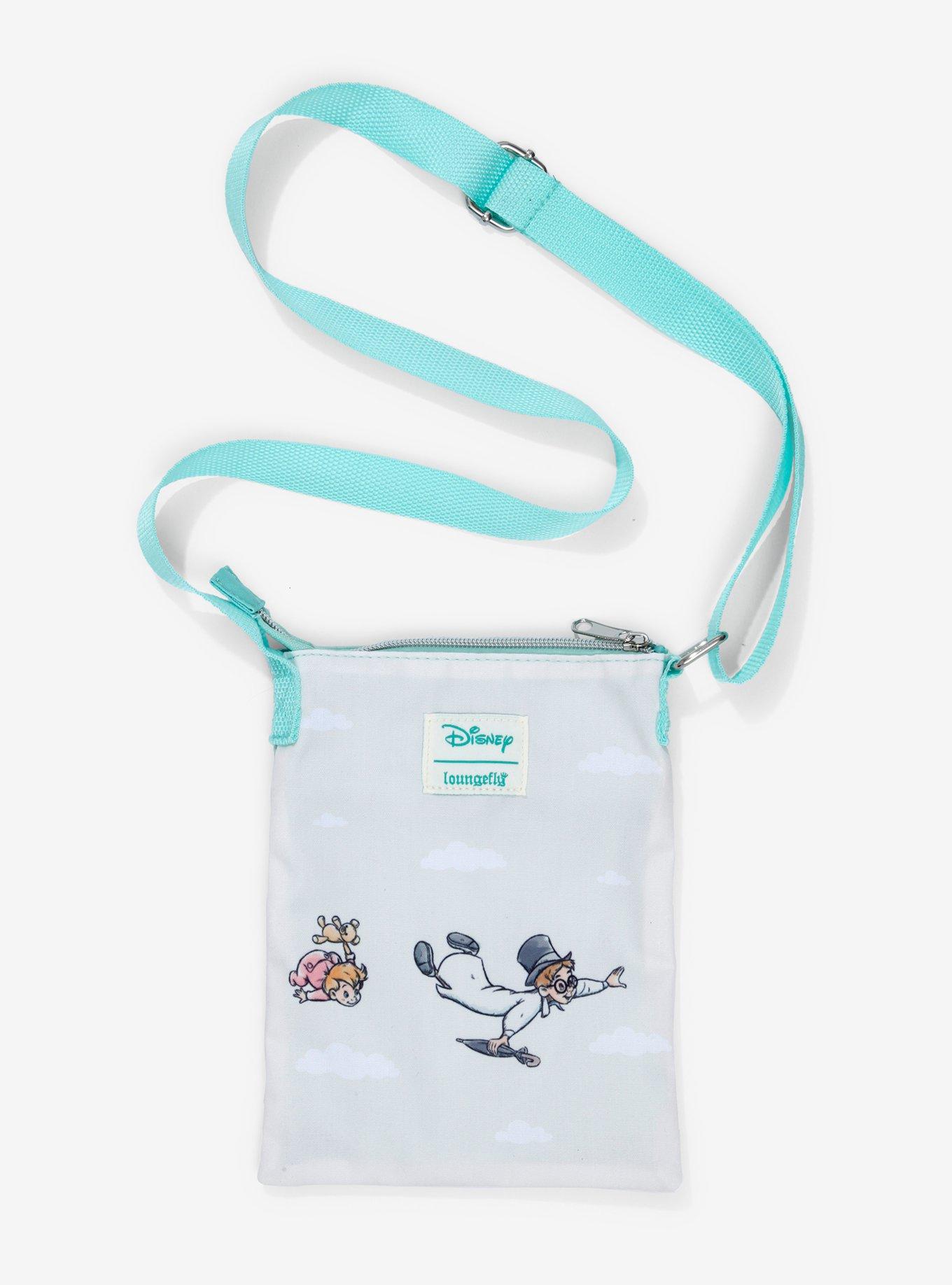 Loungefly Disney Peter Pan Never Grow Up Passport Crossbody Bag, , alternate