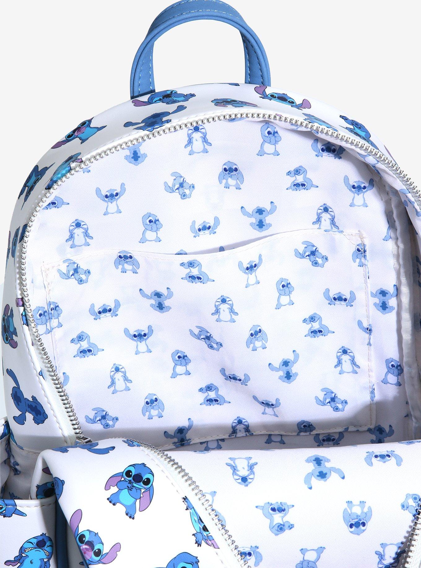 Loungefly Disney Lilo & Stitch Poses Allover Print Mini Backpack - BoxLunch Exclusive, , alternate