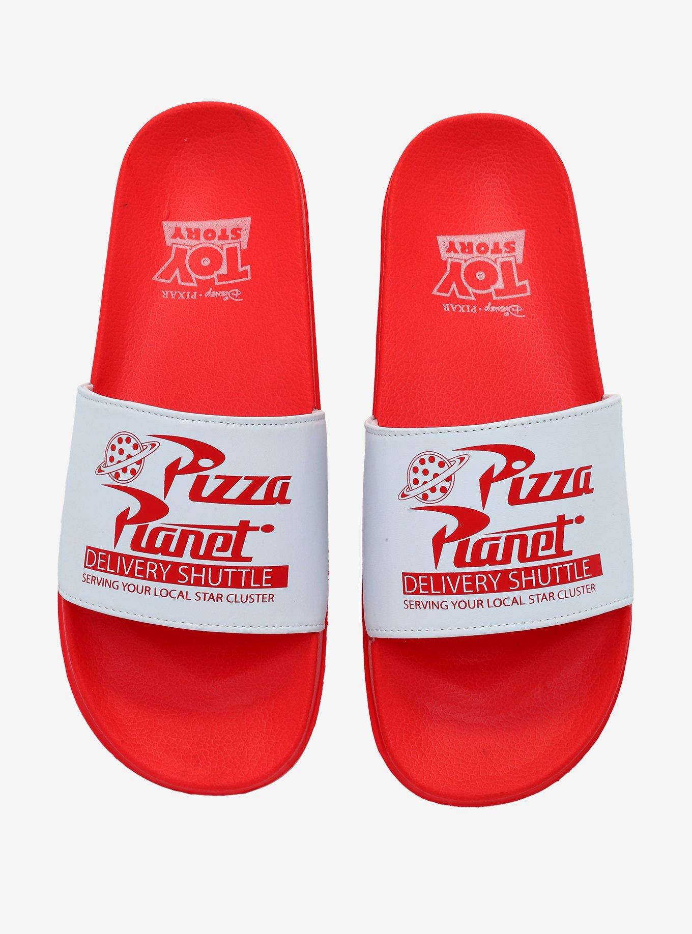 Disney Pixar Toy Story Pizza Planet Slide Sandals, MULTI, alternate