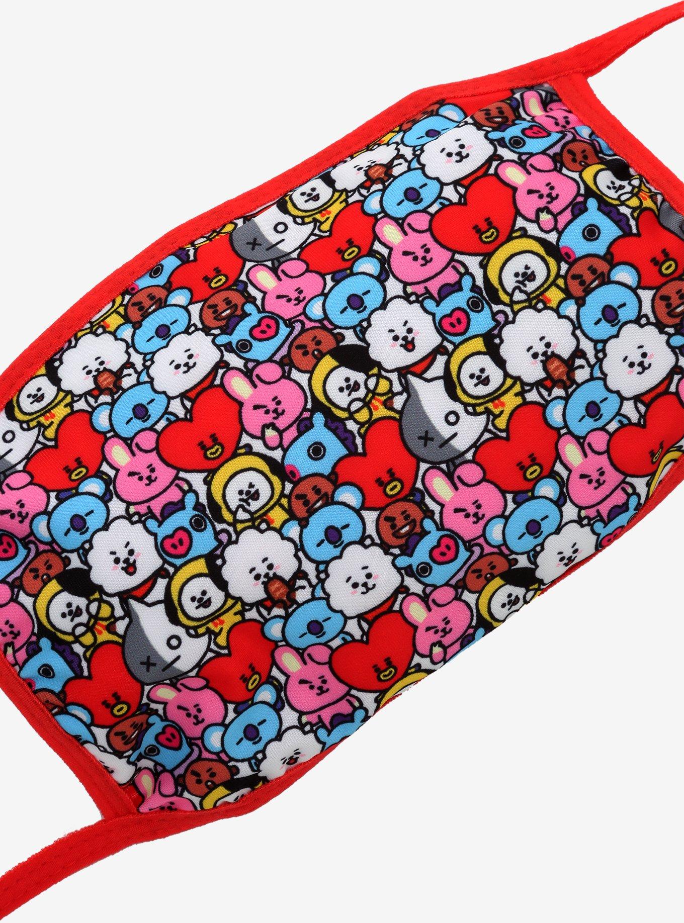BT21 Character Group Fashion Face Mask, , alternate