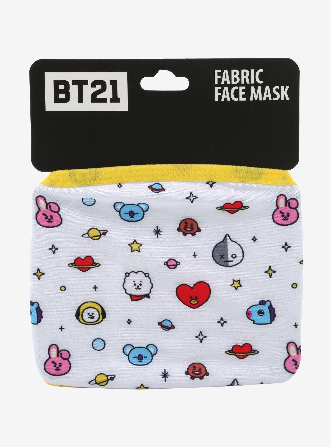 BT21 Characters & Stars Fashion Face Mask, , alternate