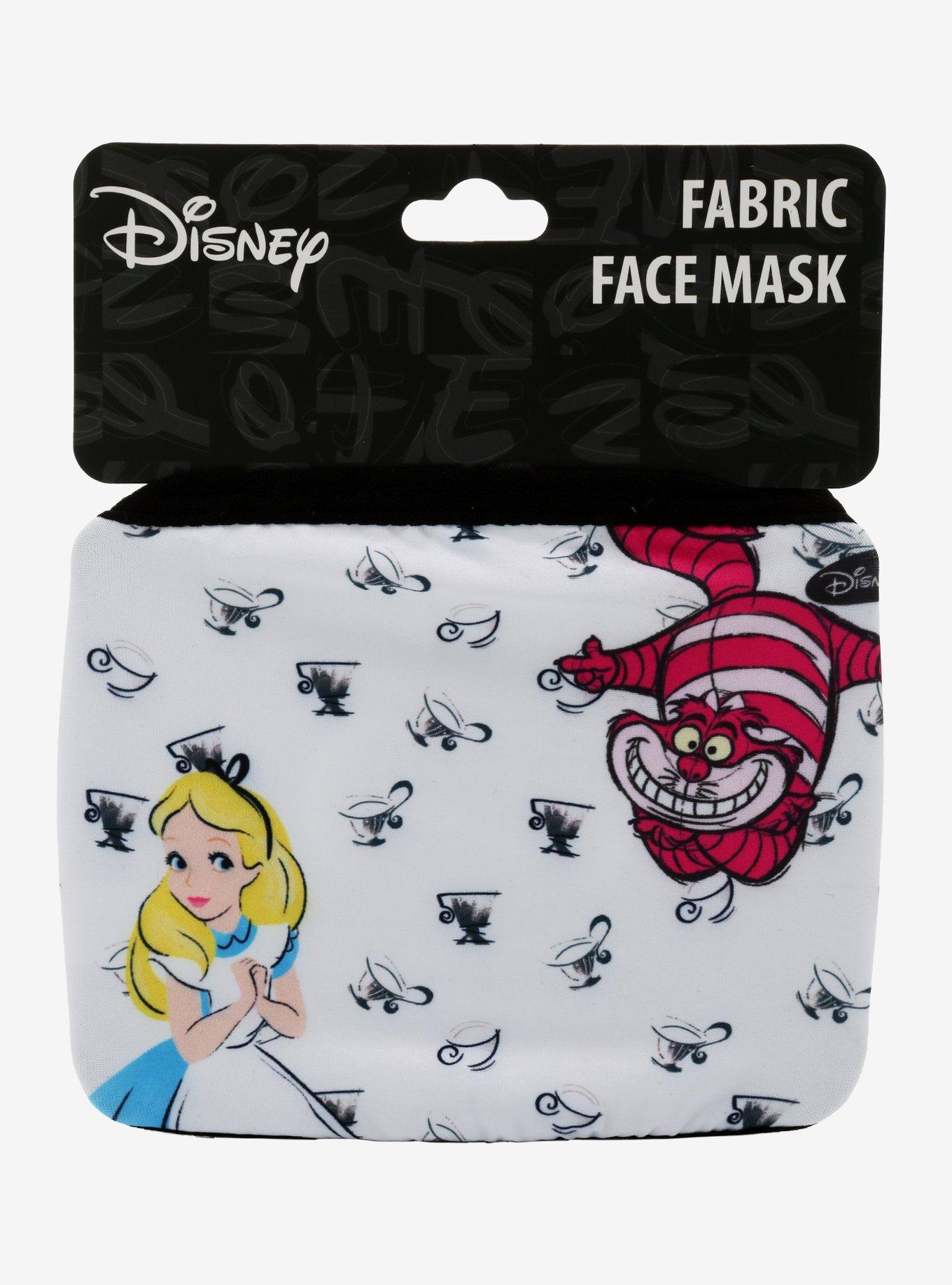 Disney Alice In Wonderland Alice & Cheshire Cat Fashion Face Mask, , alternate