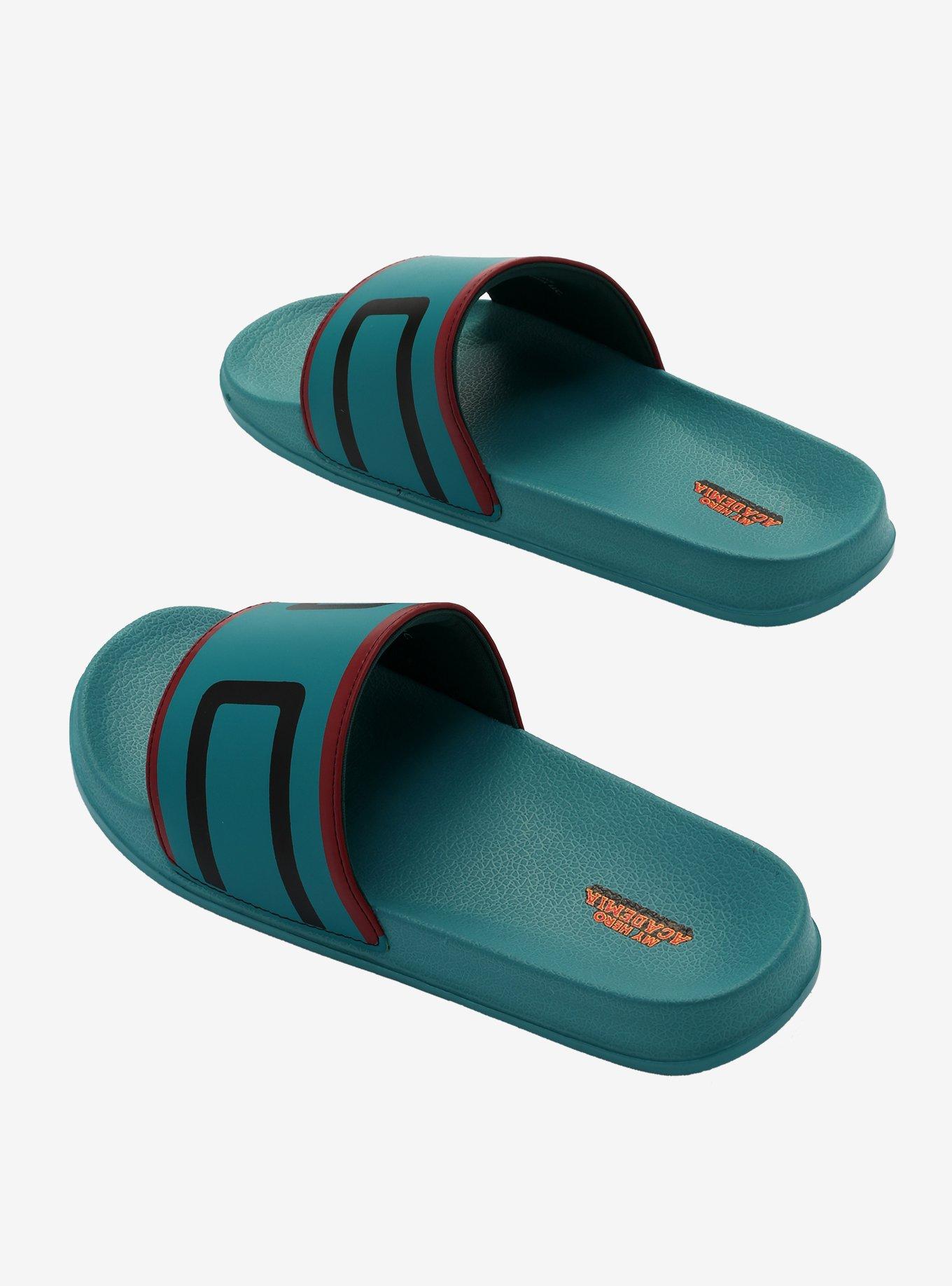 My Hero Academia Deku Slide Sandals, MULTI, alternate