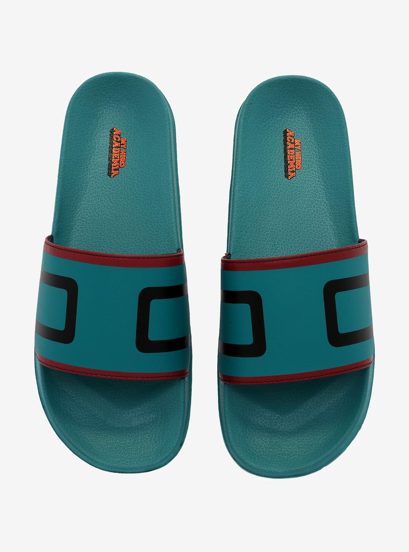 My Hero Academia Deku Slide Sandals, MULTI, alternate