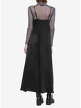 Black Lace Trim Maxi Slip Dress, BLACK, alternate