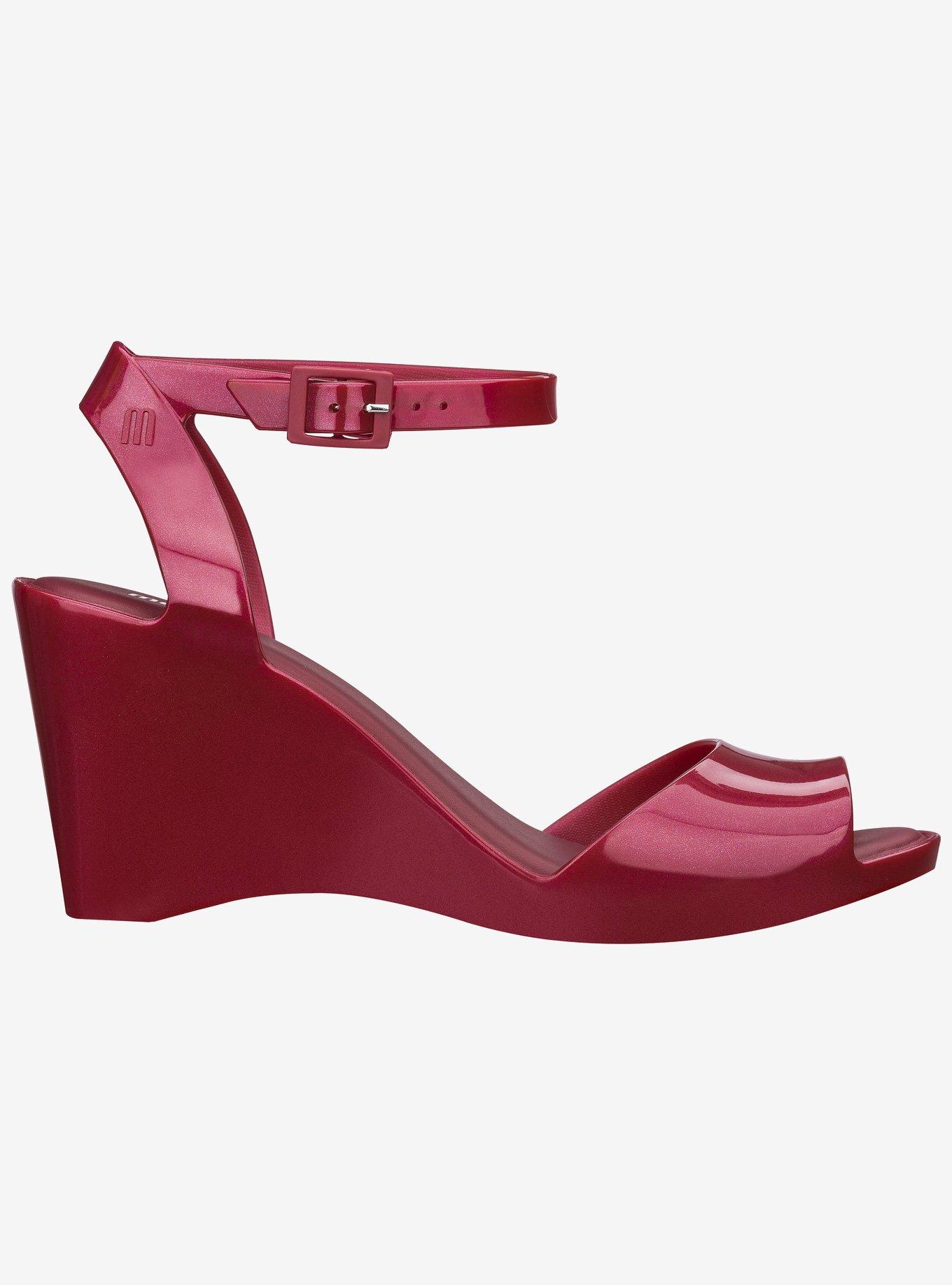 Melissa Blanca Red Wedge Sandal, RED, alternate