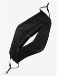 Black Zipper Fashion Face Mask, , alternate