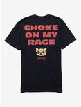 Aggretsuko Choke On My Rage T-Shirt, BLACK, alternate