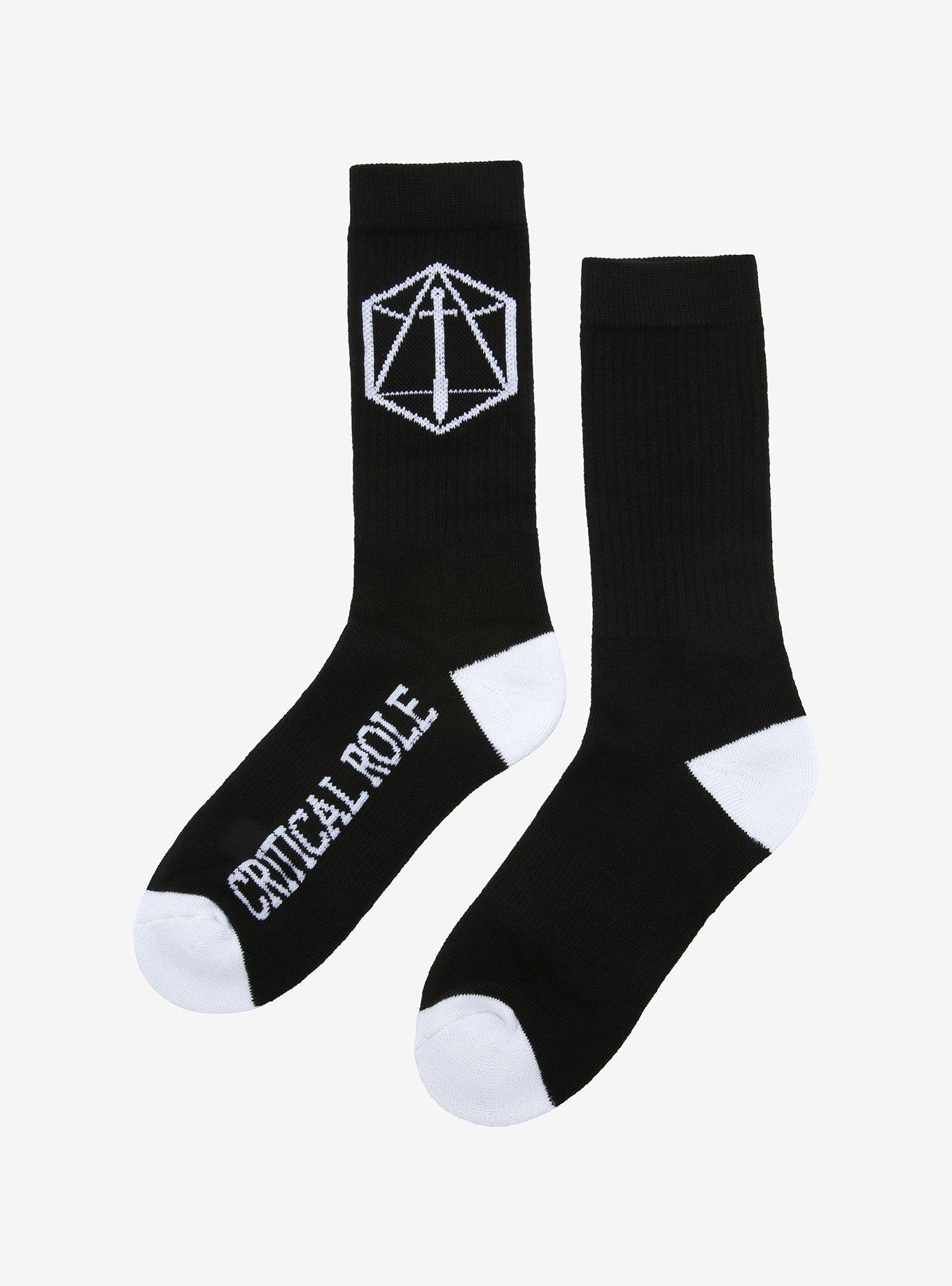 Critical Role Logo Crew Socks, , alternate
