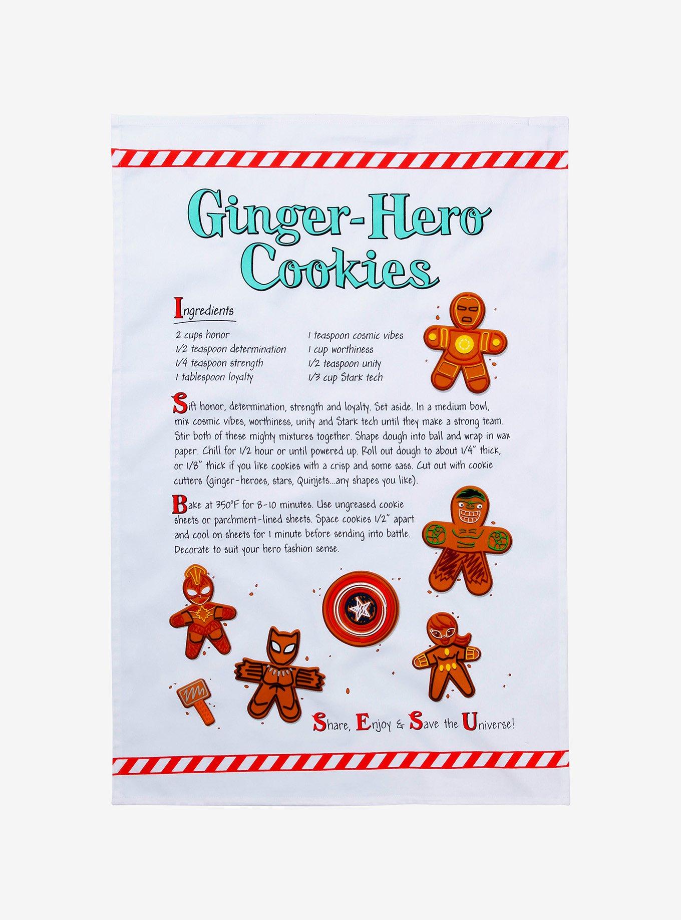 Marvel Eat the Universe Gingerbread Kitchen Towel Set - BoxLunch Exclusive, , alternate
