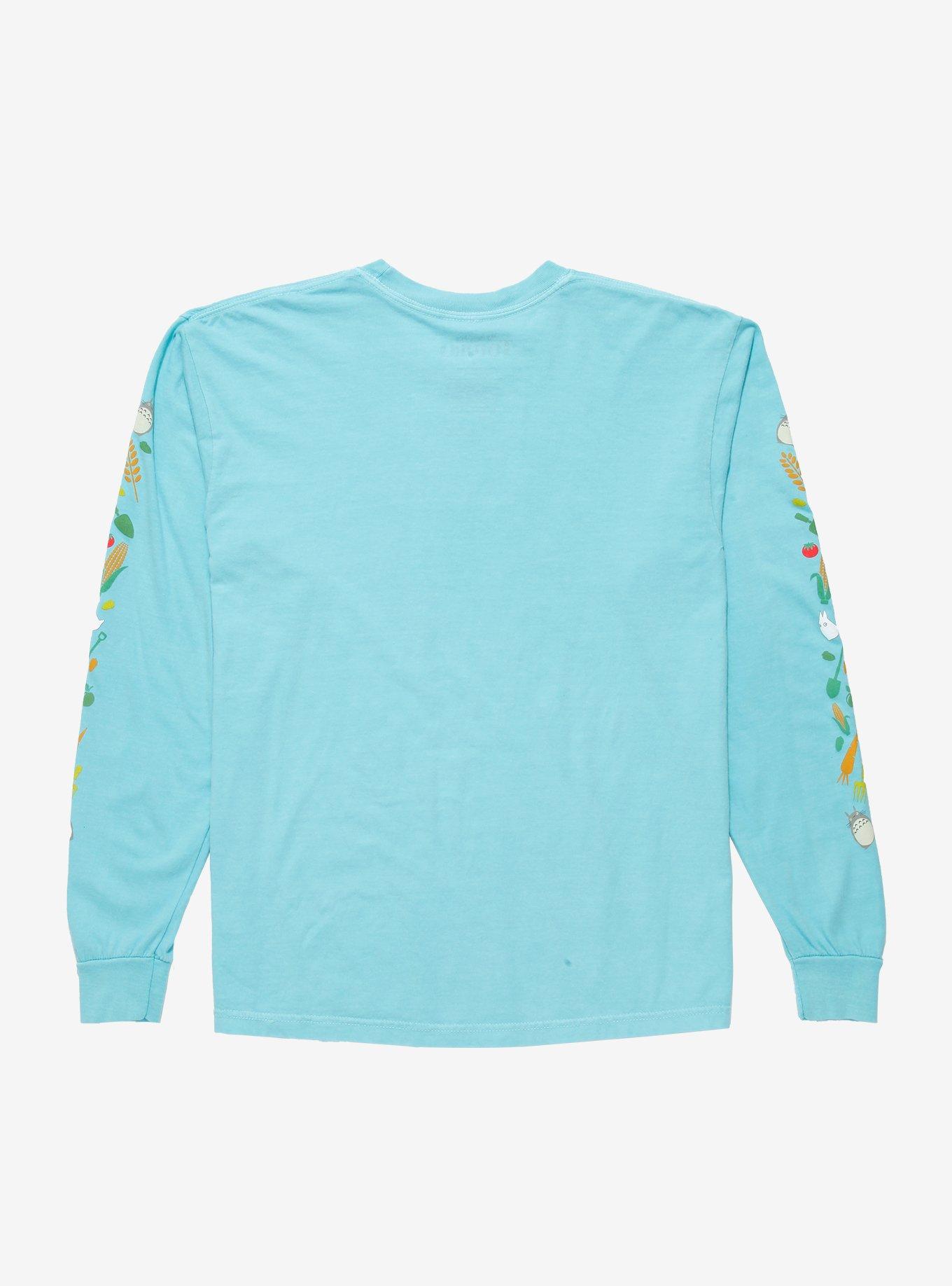 Studio Ghibli My Neighbor Totoro Totoro with Wheat Long Sleeve T-Shirt - BoxLunch Exclusive, LIGHT GREEN, alternate
