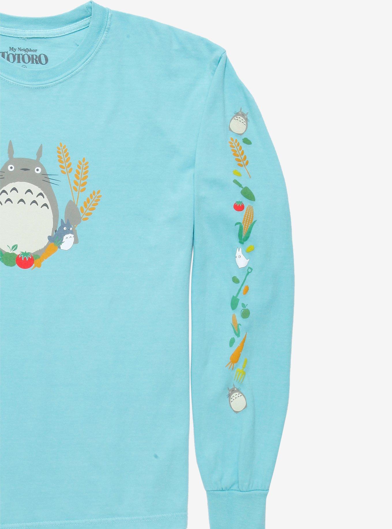 Studio Ghibli My Neighbor Totoro Totoro with Wheat Long Sleeve T-Shirt - BoxLunch Exclusive, LIGHT GREEN, alternate