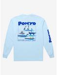 Studio Ghibli Ponyo Boats Long Sleeve T-Shirt - BoxLunch Exclusive, LIGHT BLUE, alternate
