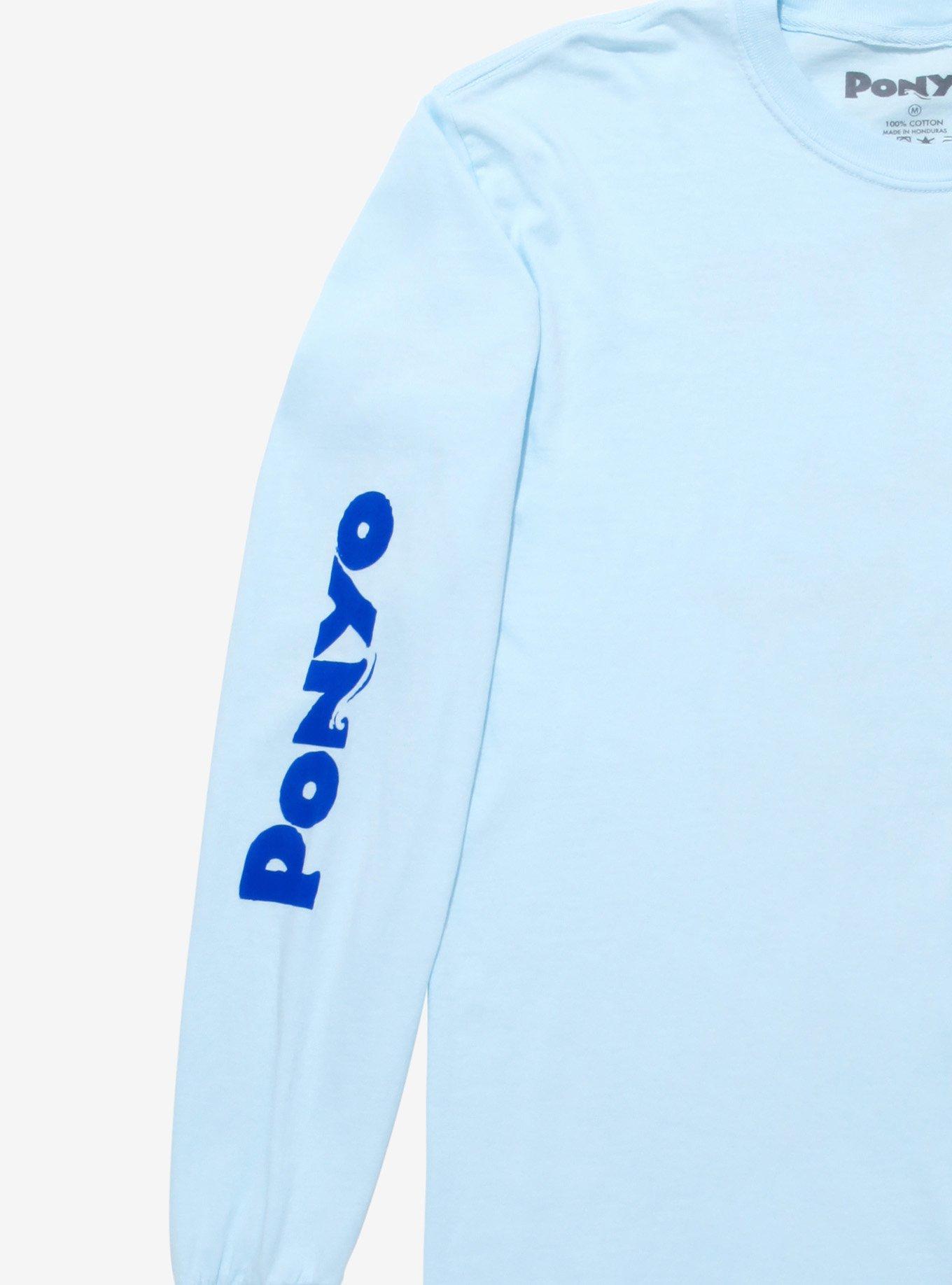Studio Ghibli Ponyo Boats Long Sleeve T-Shirt - BoxLunch Exclusive, LIGHT BLUE, alternate