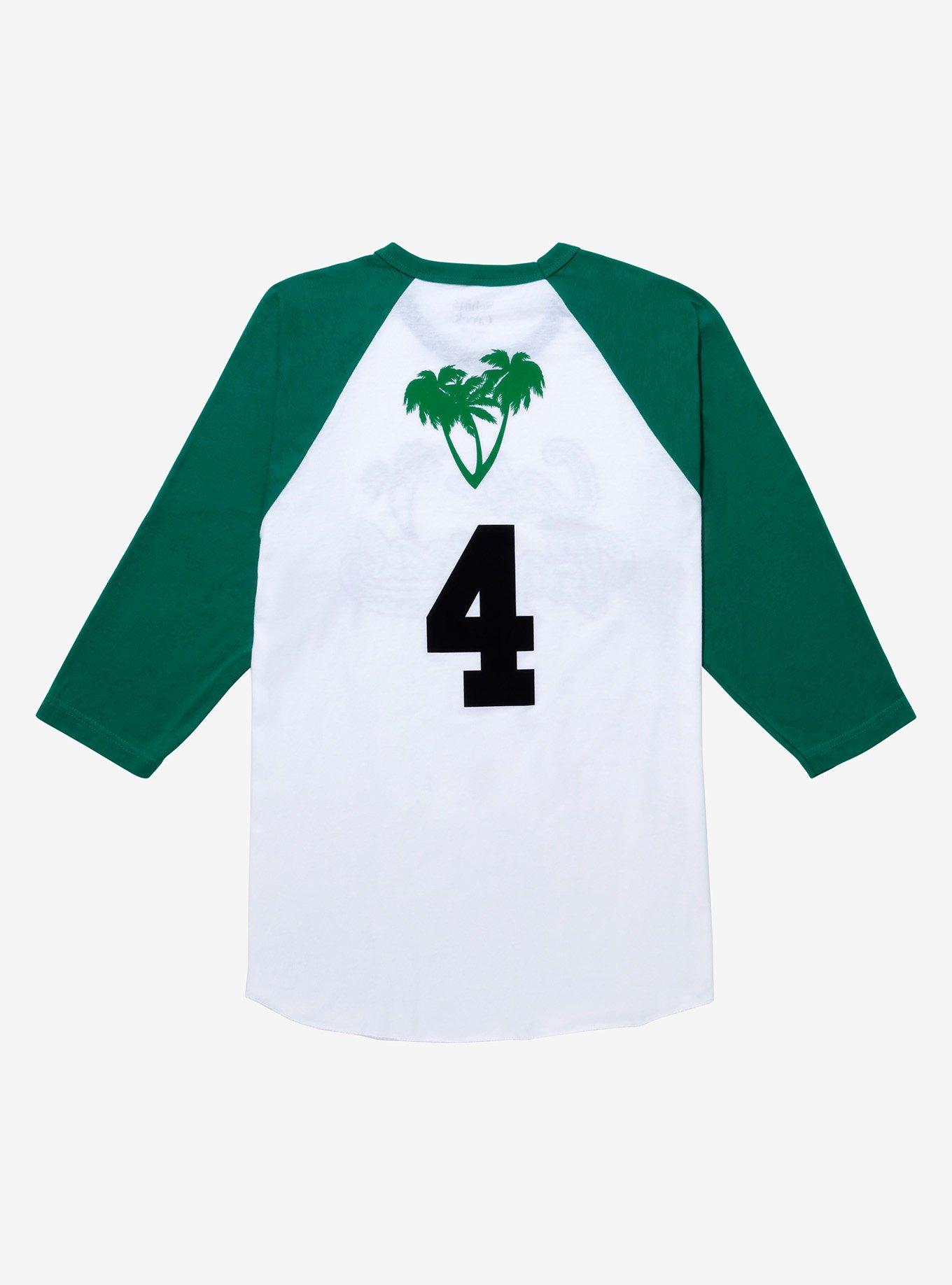 Schitt's Creek Cafe Tropical League Raglan T-Shirt - BoxLunch Exclusive, WHITE, alternate