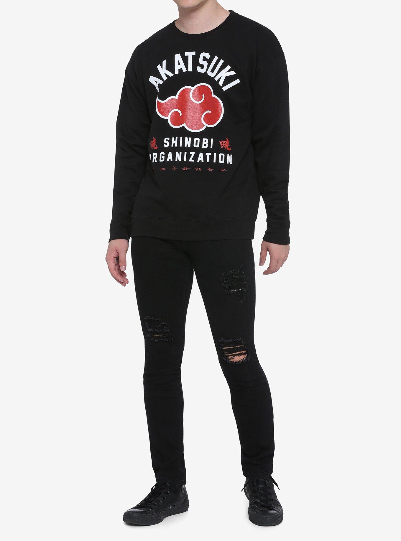 Naruto Shippuden Akatsuki Shinobi Organization Sweatshirt Hot Topic