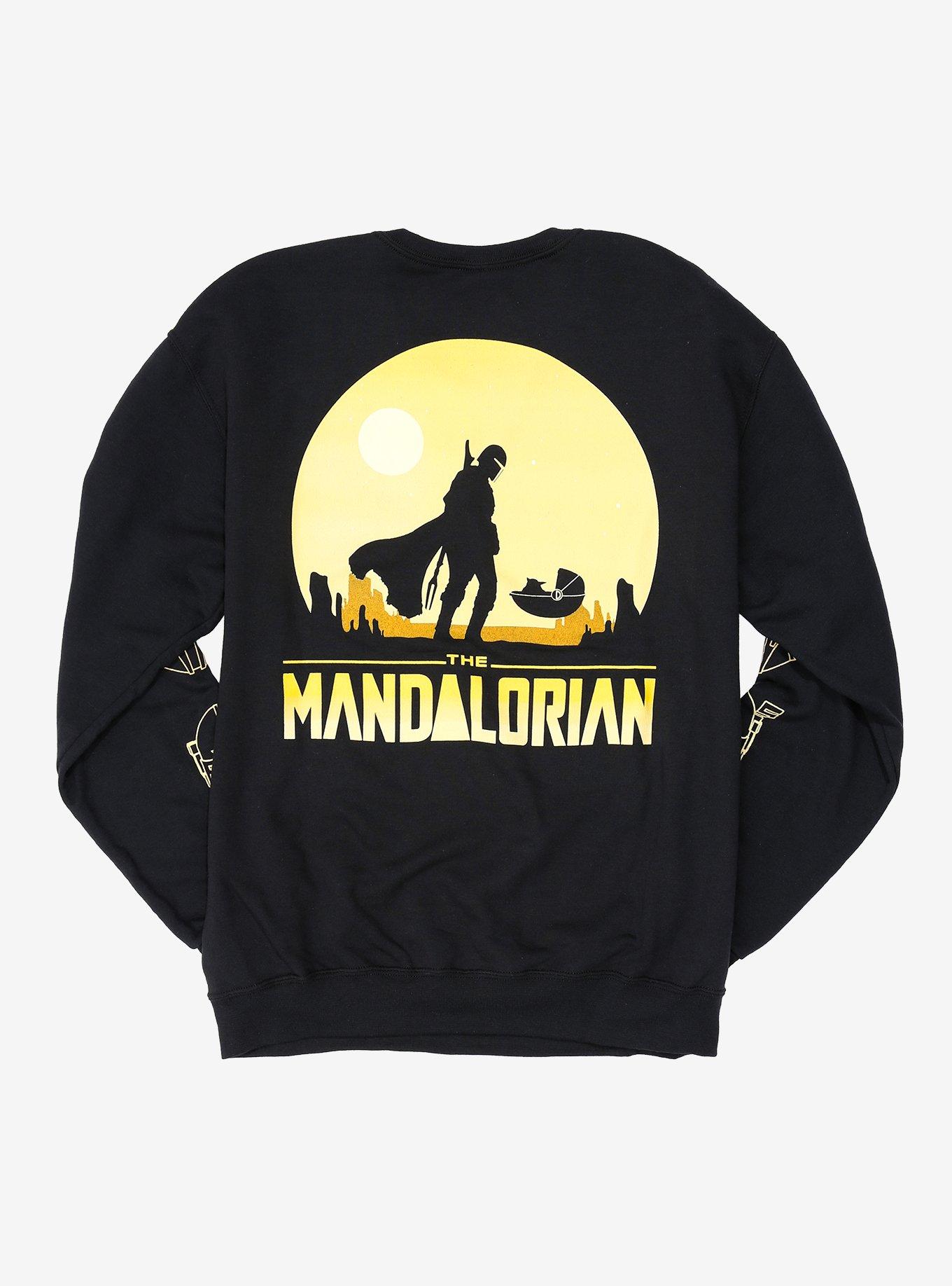 Star Wars The Mandalorian Helmets Sweatshirt, ORANGE, alternate