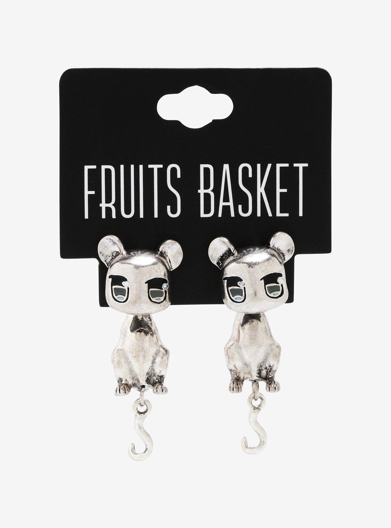Fruits Basket Yuki Sohma Rat Figural Earrings - BoxLunch Exclusive, , alternate
