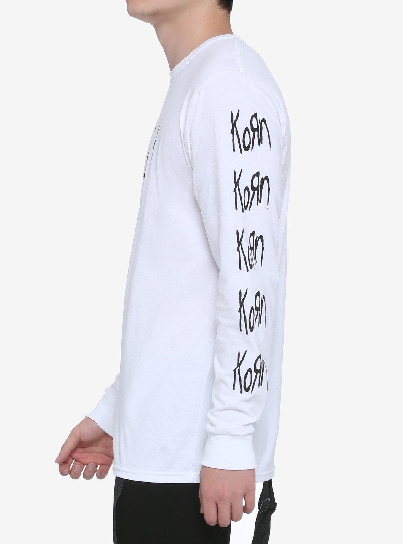 Korn Logo Long-Sleeve T-Shirt, WHITE, alternate