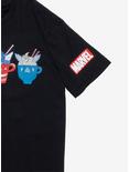 Marvel Eat the Universe Hot Cocoa Heroes Women's T-Shirt - BoxLunch Exclusive, BLACK, alternate