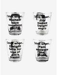 The Office Quotes Mini Glass Set, , alternate