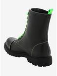 Black & Green Combat Boots, MULTI, alternate