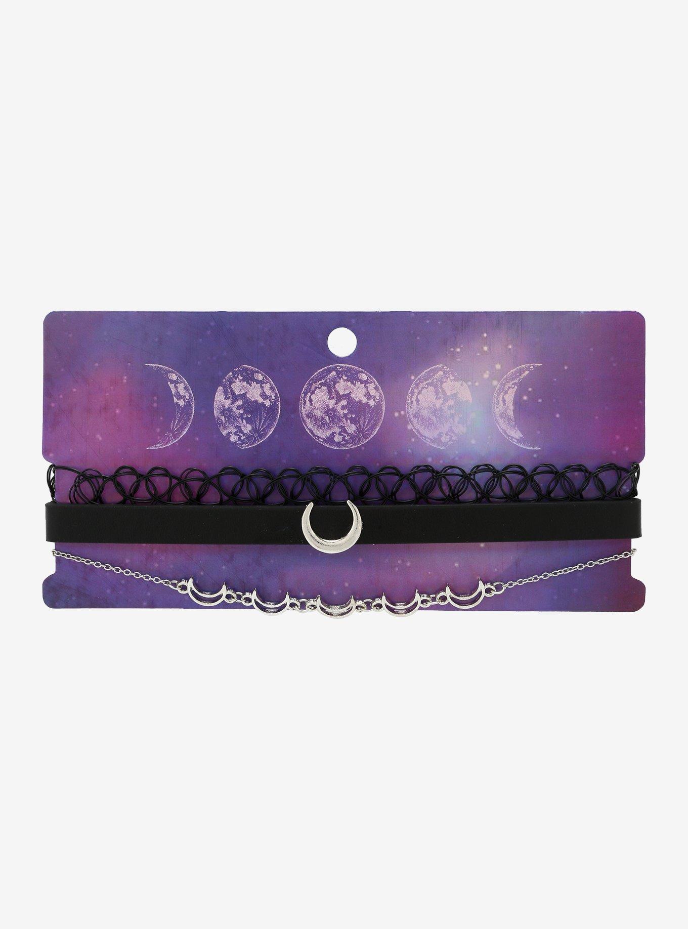 Crescent Moon Choker Set, , alternate