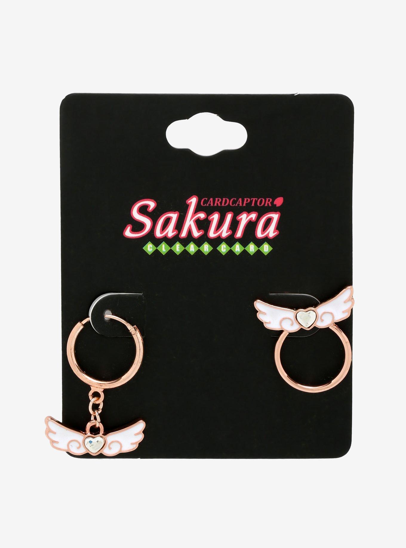 Cardcaptor Sakura: Clear Card Winged Heart Mismatch Earrings, , alternate
