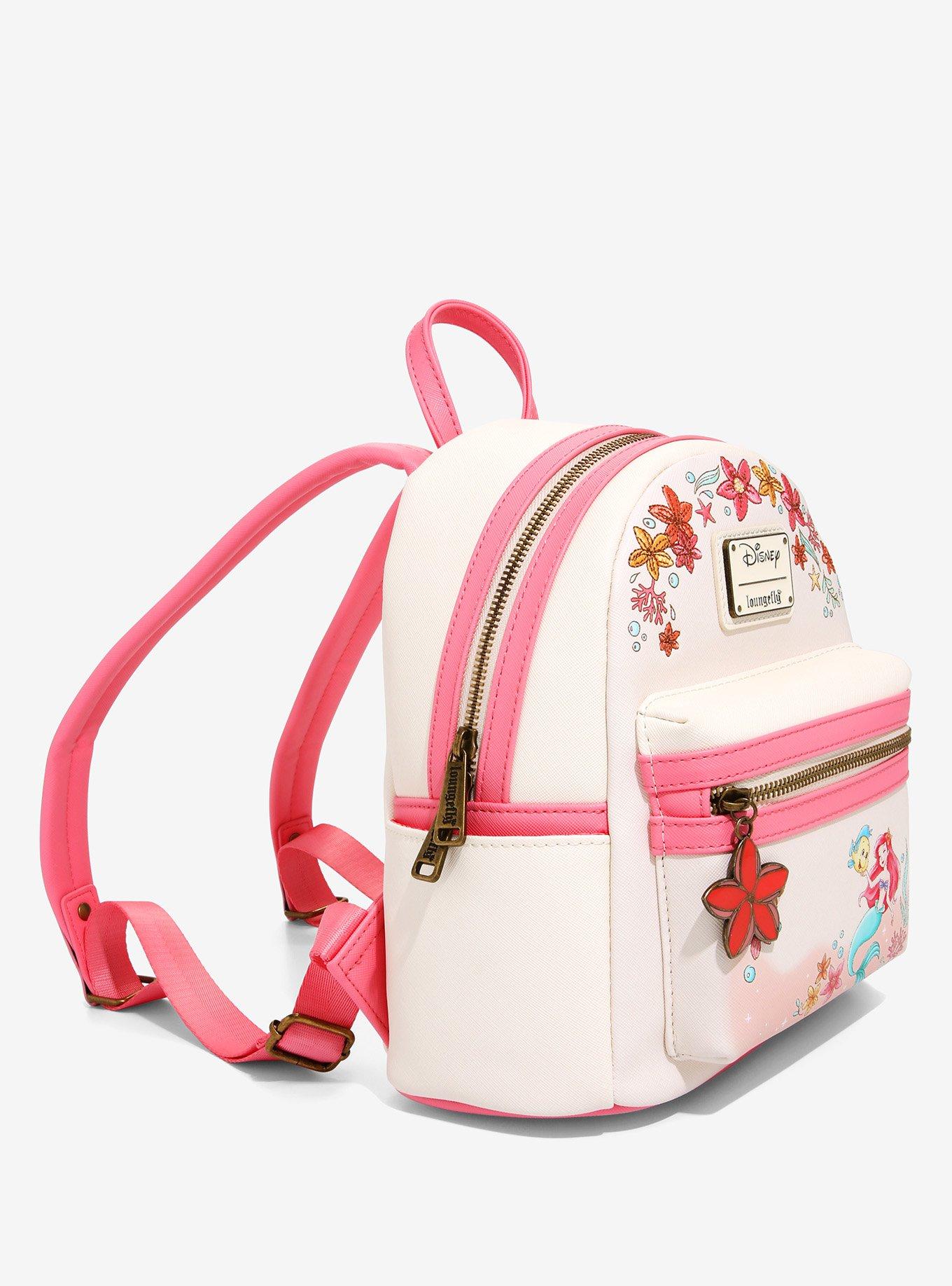 Loungefly Disney The Little Mermaid Floral Mini Backpack - BoxLunch Exclusive, , alternate