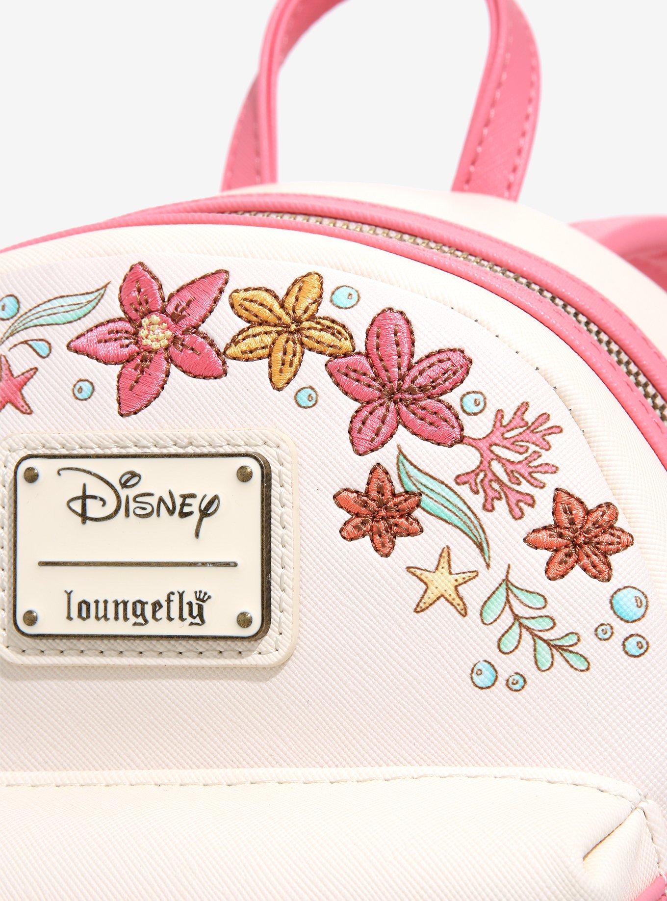 Loungefly Disney The Little Mermaid Floral Mini Backpack - BoxLunch Exclusive, , alternate